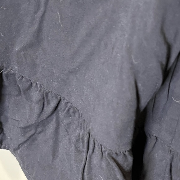 Torrid Button front tired Mini Skirt - Challis Black 00 - Picture 6 of 10